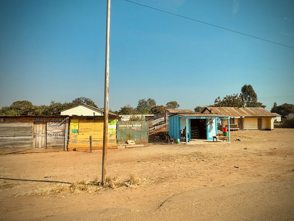 Eine Stadt in Sambia